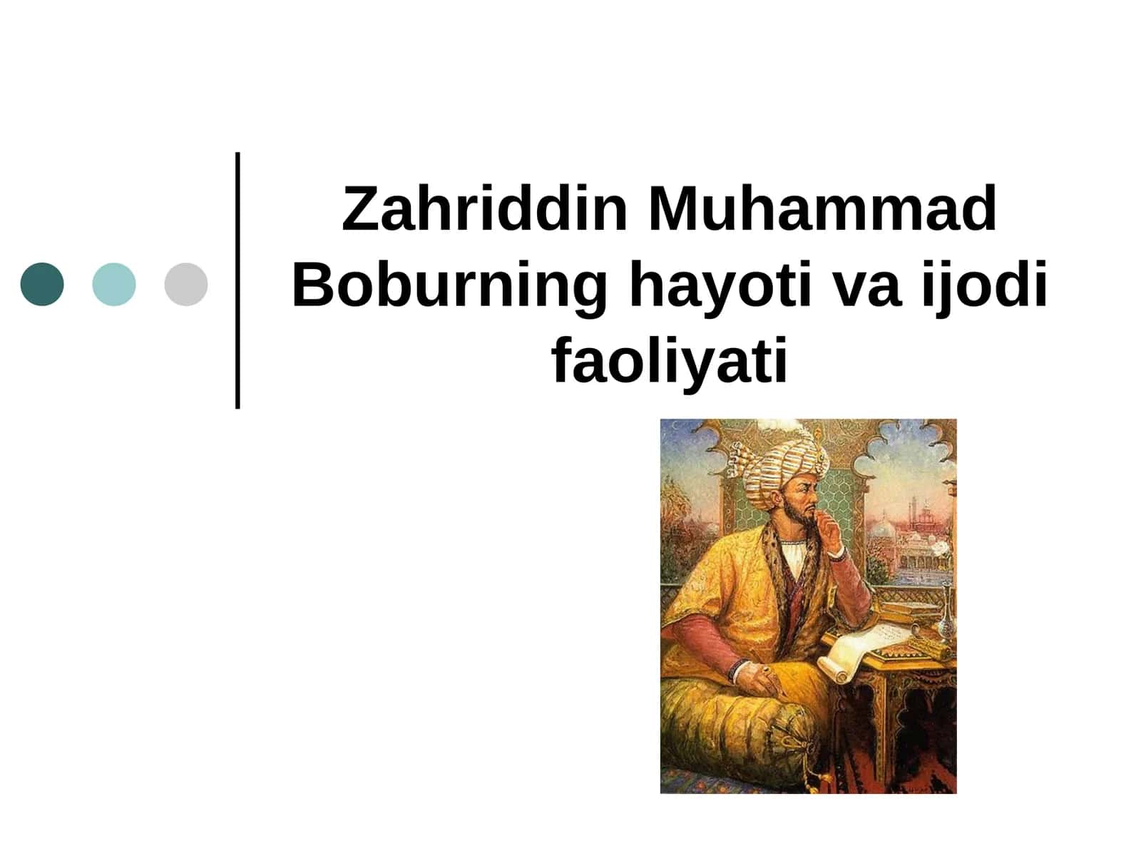 Bobur lirikasi