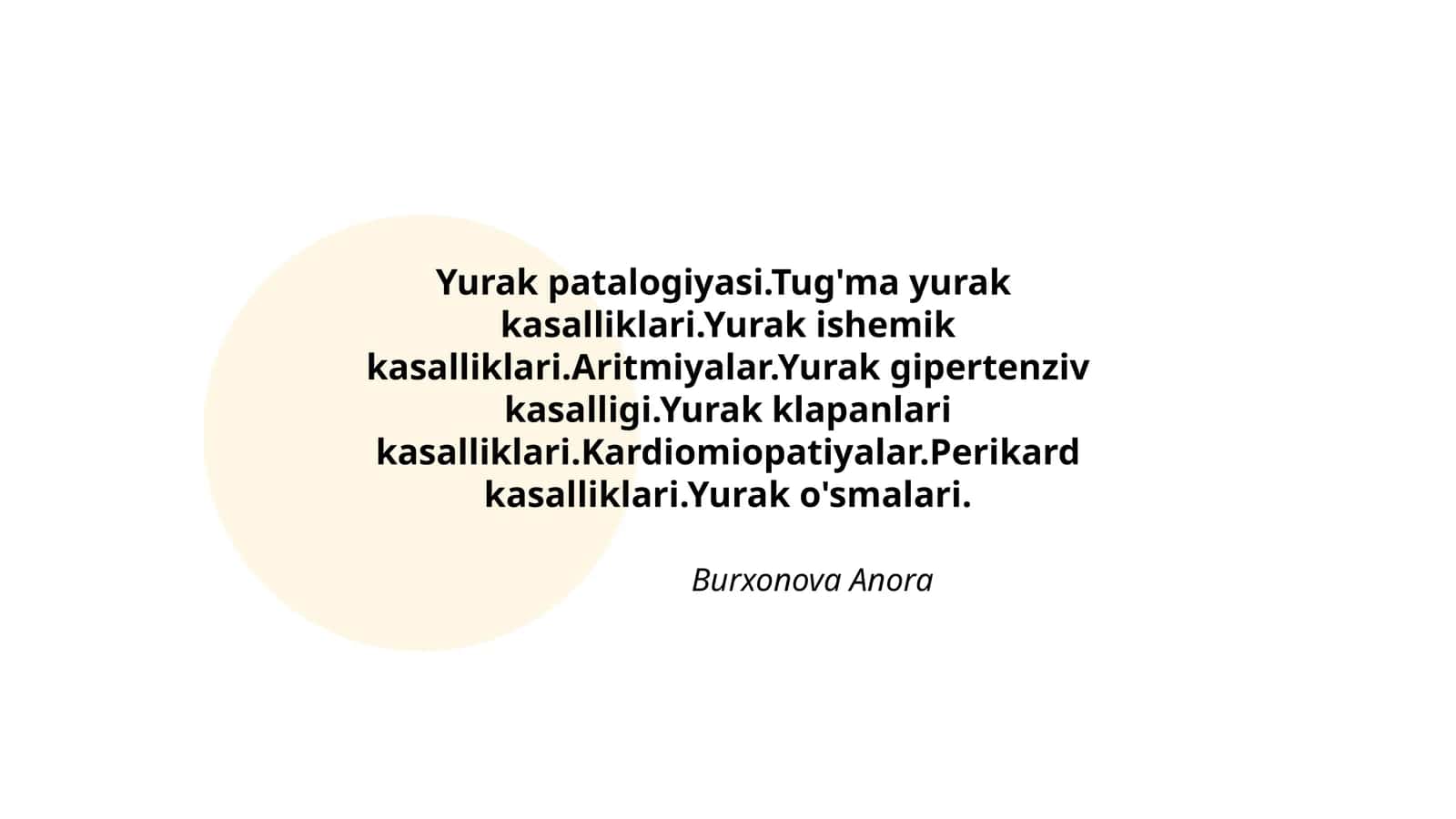 Yurak patalogiyasi