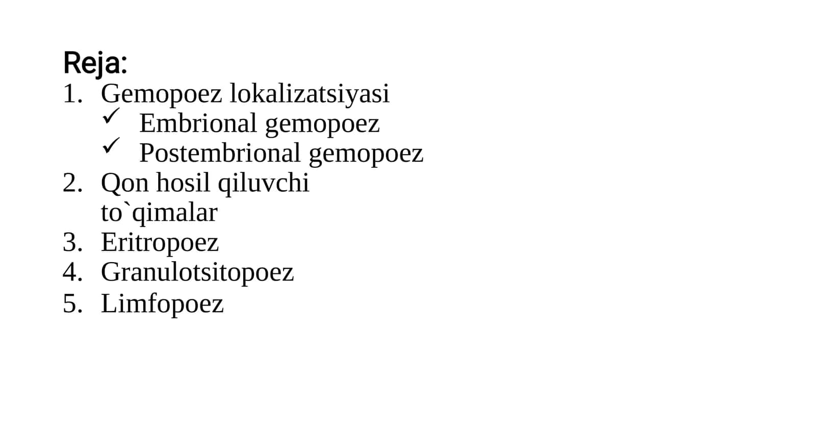 Gemopoez lokalizatsiyasi