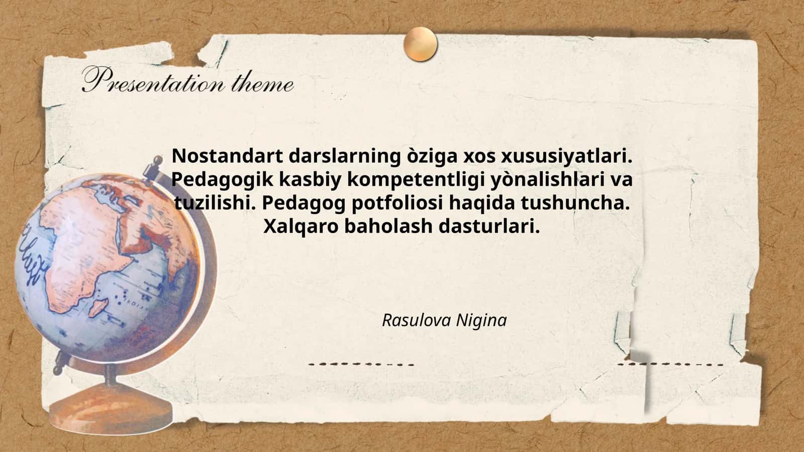 Pedagogik kasbiy kompetentligi yònalishlari va tuzilishi