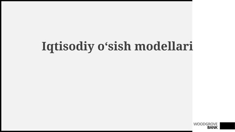 Iqtisodiyoʻsishmodellari