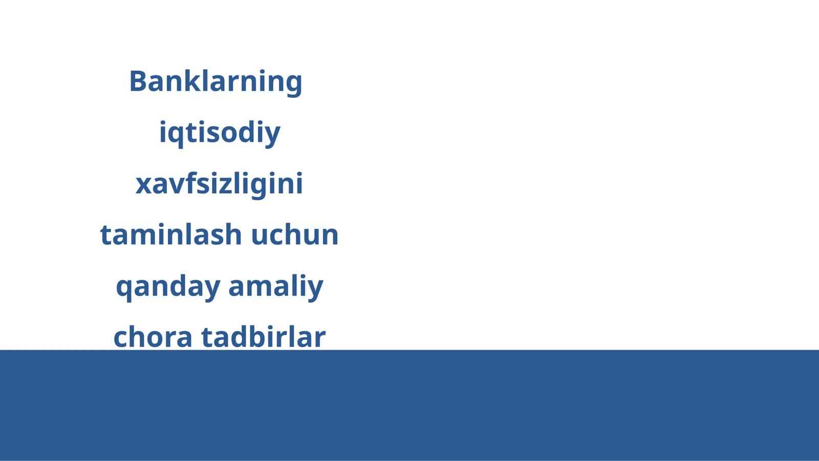 Banklarning iqtisodiy xavfsizligini taminlash uchun qanday amaliy chora tadbirlar amalga oshiriladi