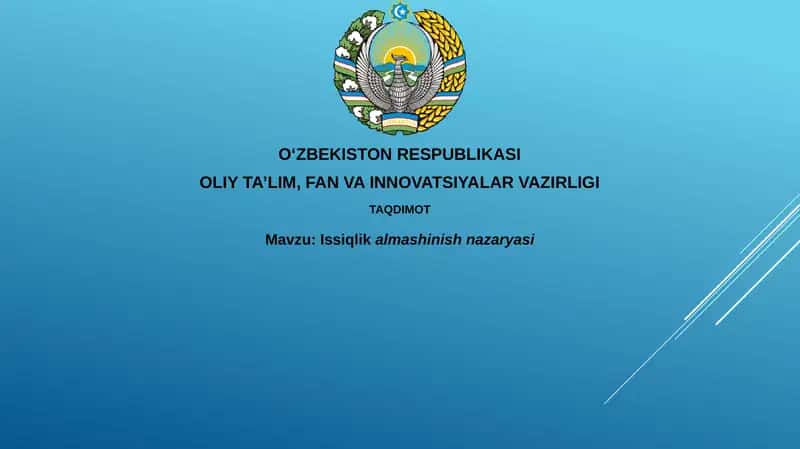 Issiqlikalmashinishnazaryasi