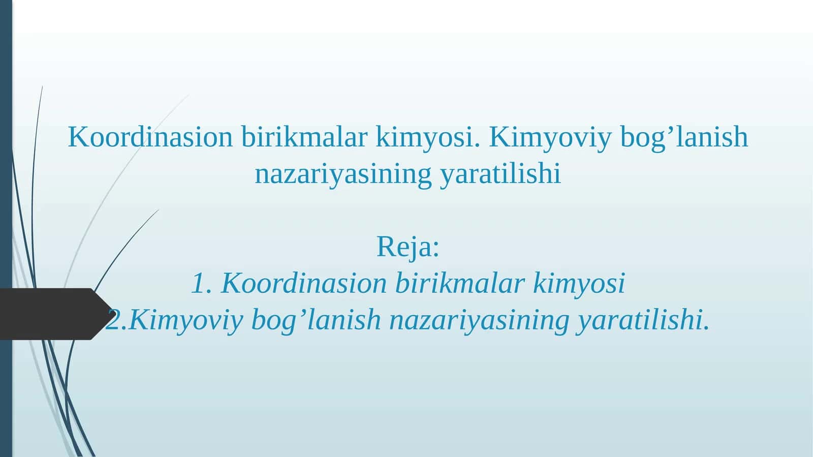 Koordinatsion birikmalar kimyosi