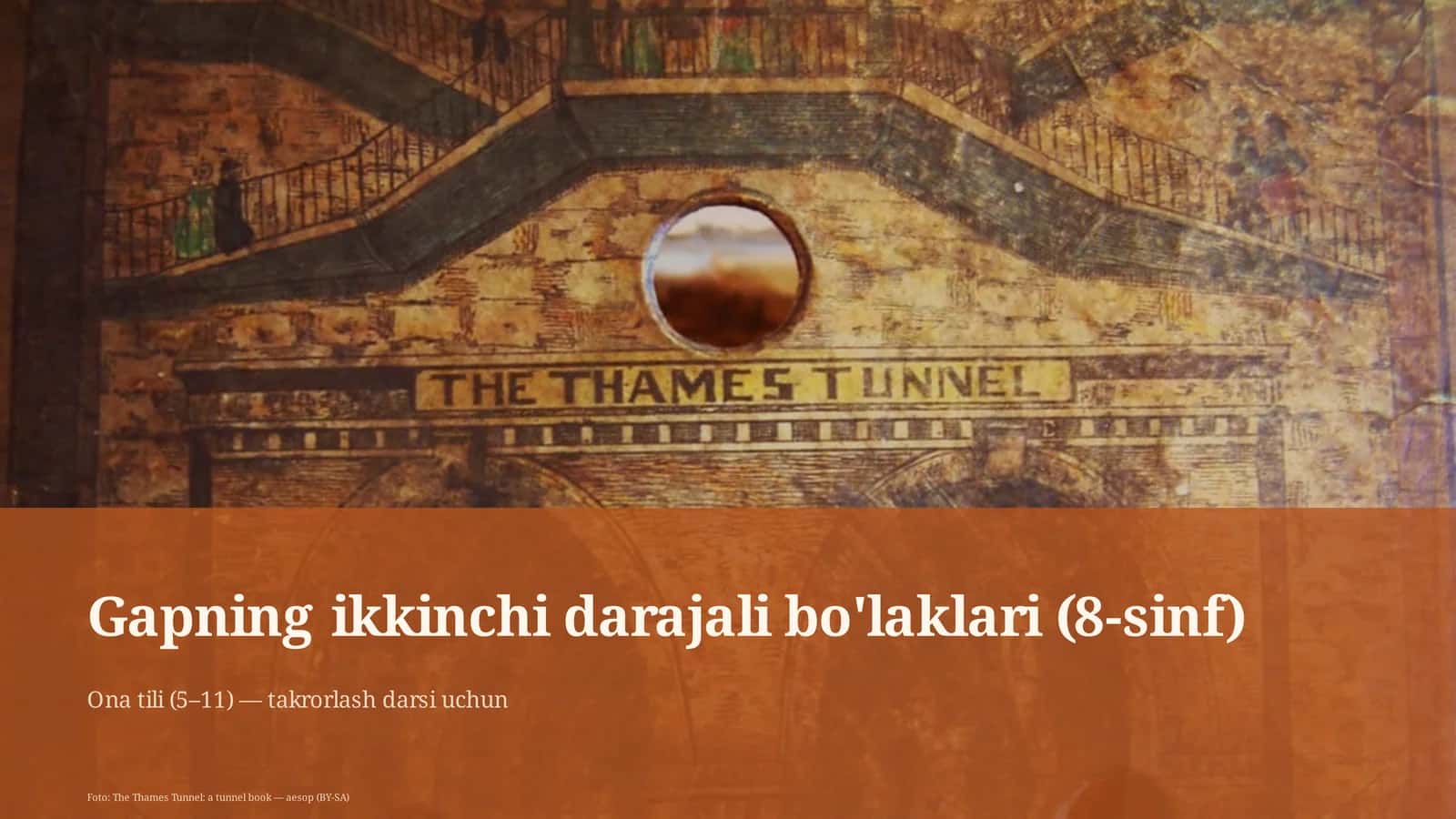 Gapning ikkinchi darajali bo'laklari (8-sinf)