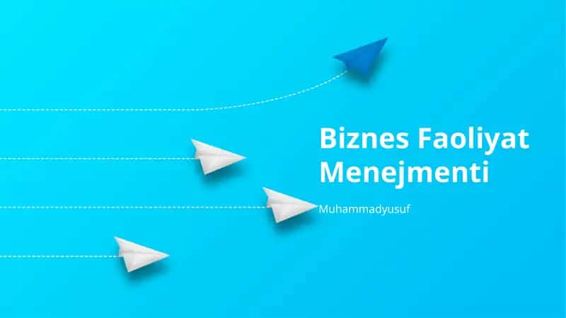 Biznes Faoliyat Menejmenti