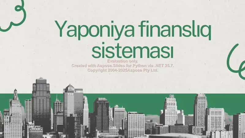 Yaponiya finanslıq sisteması
