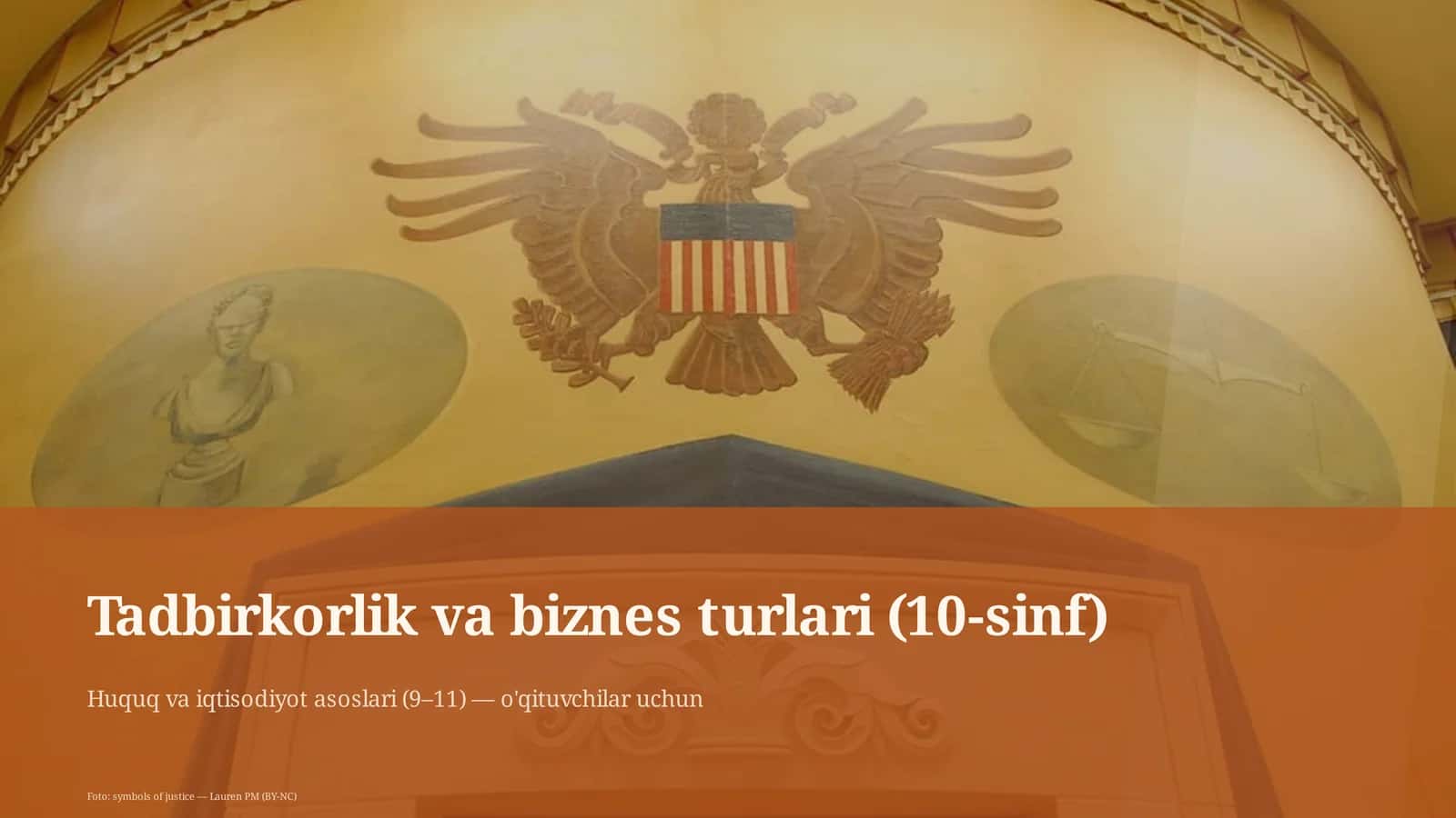 Huquq va iqtisodiyot asoslari (9–11) — o'qituvchilar uchun