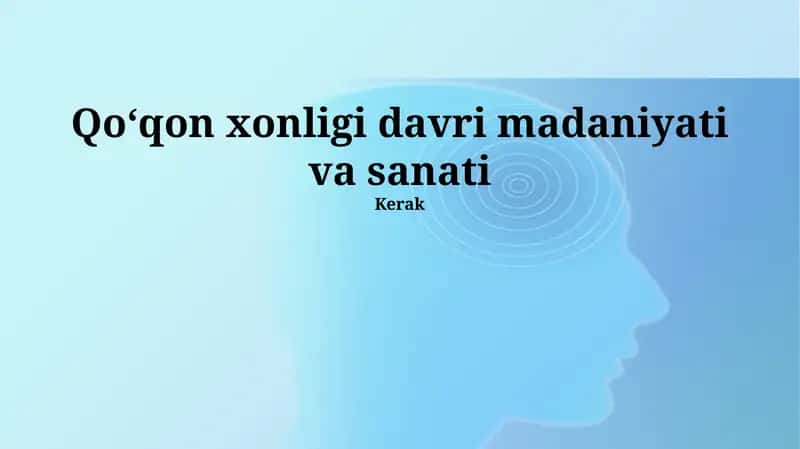 Qoʻqon xonligi davri madaniyati va sanati