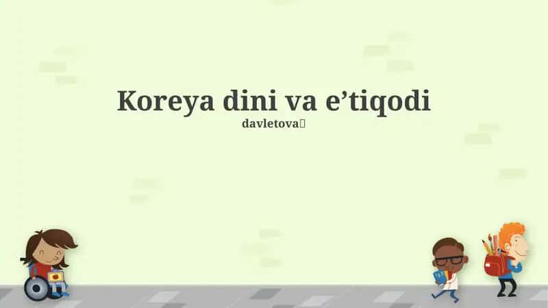 Koreya dini va eʼtiqodi davletova