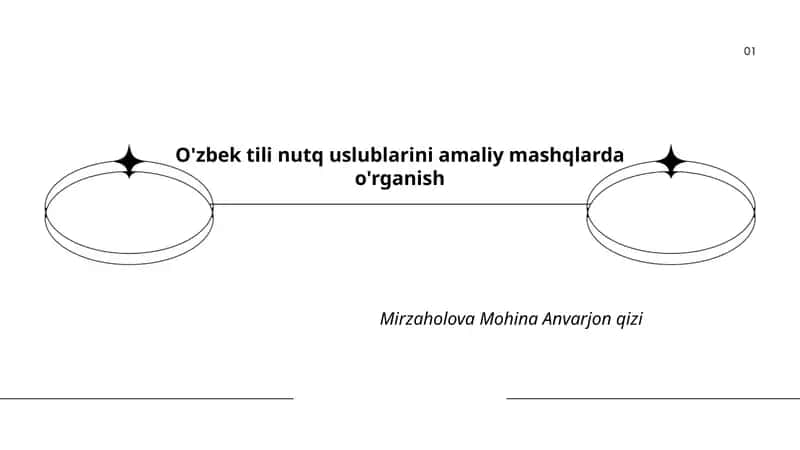 O'zbek tili nutq uslublarini amaliy mashqlarda o'rganish
