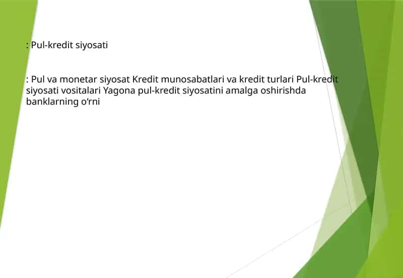 Pul-kredit siyosati