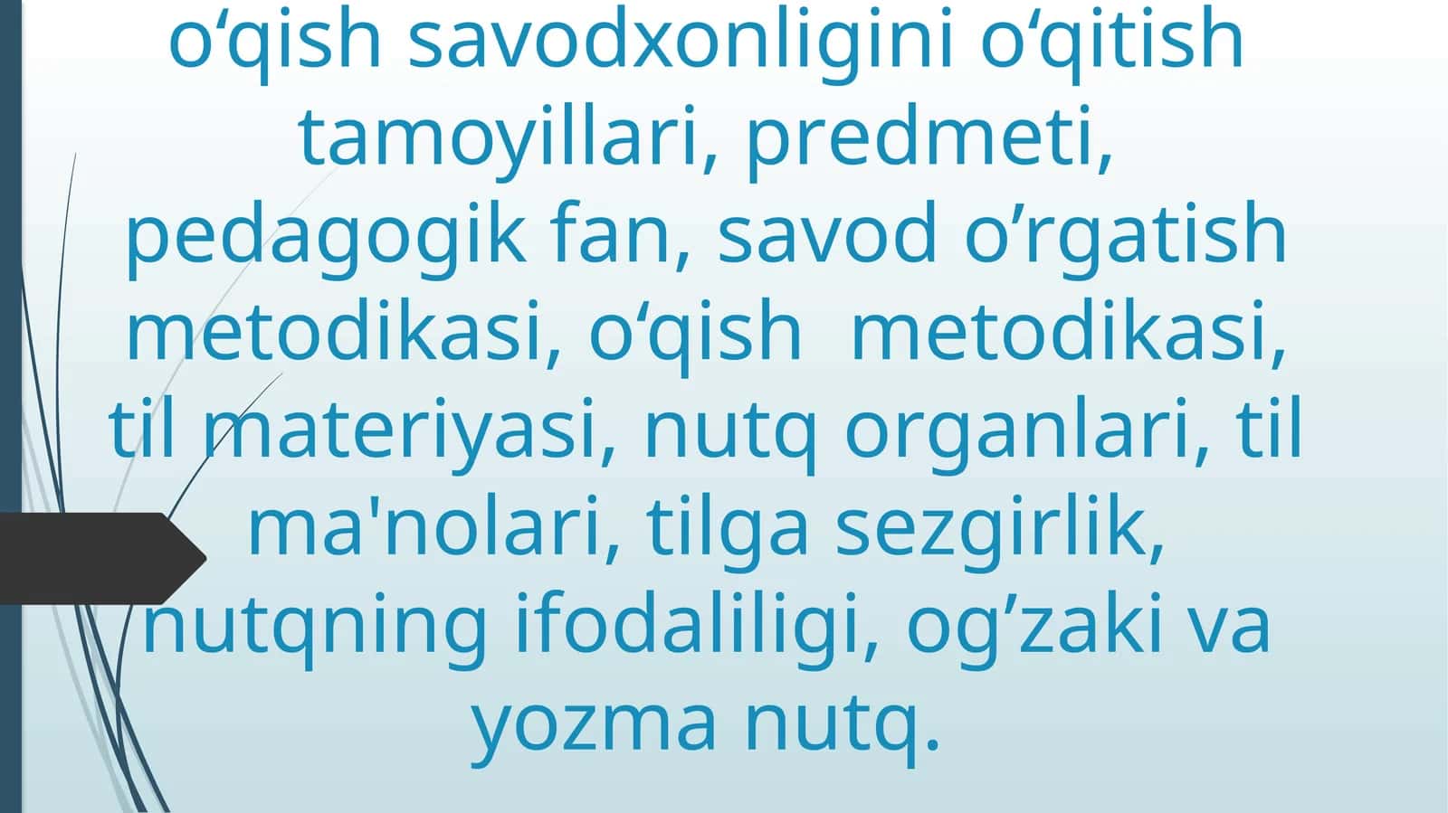 Ona tili va o‘qish savodxonligini o‘qitish metodikasi