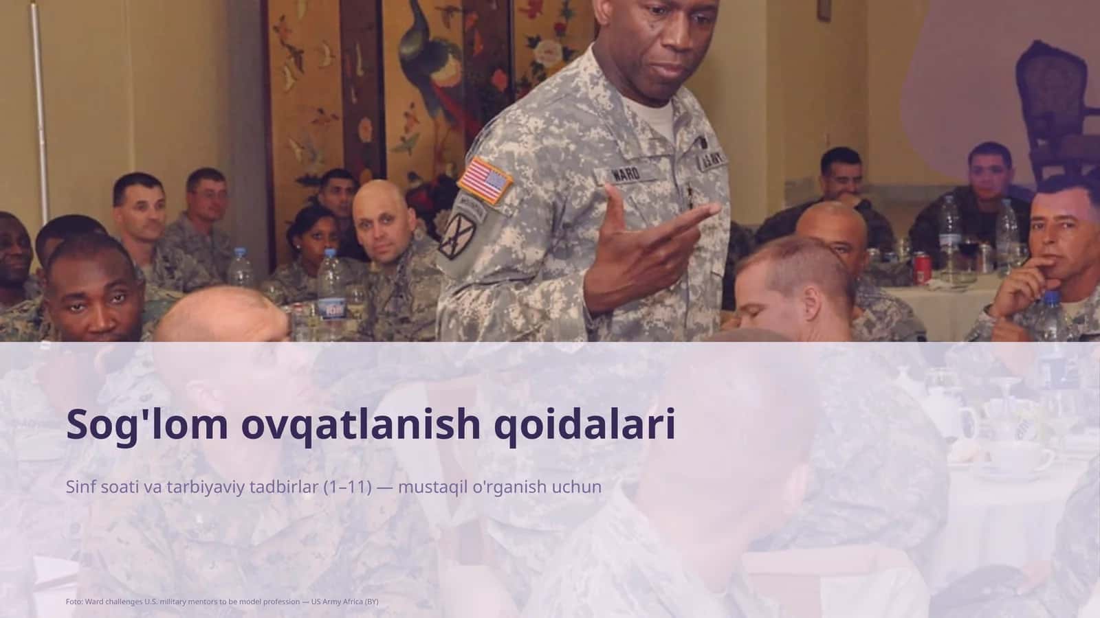 Sog'lom ovqatlanish qoidalari