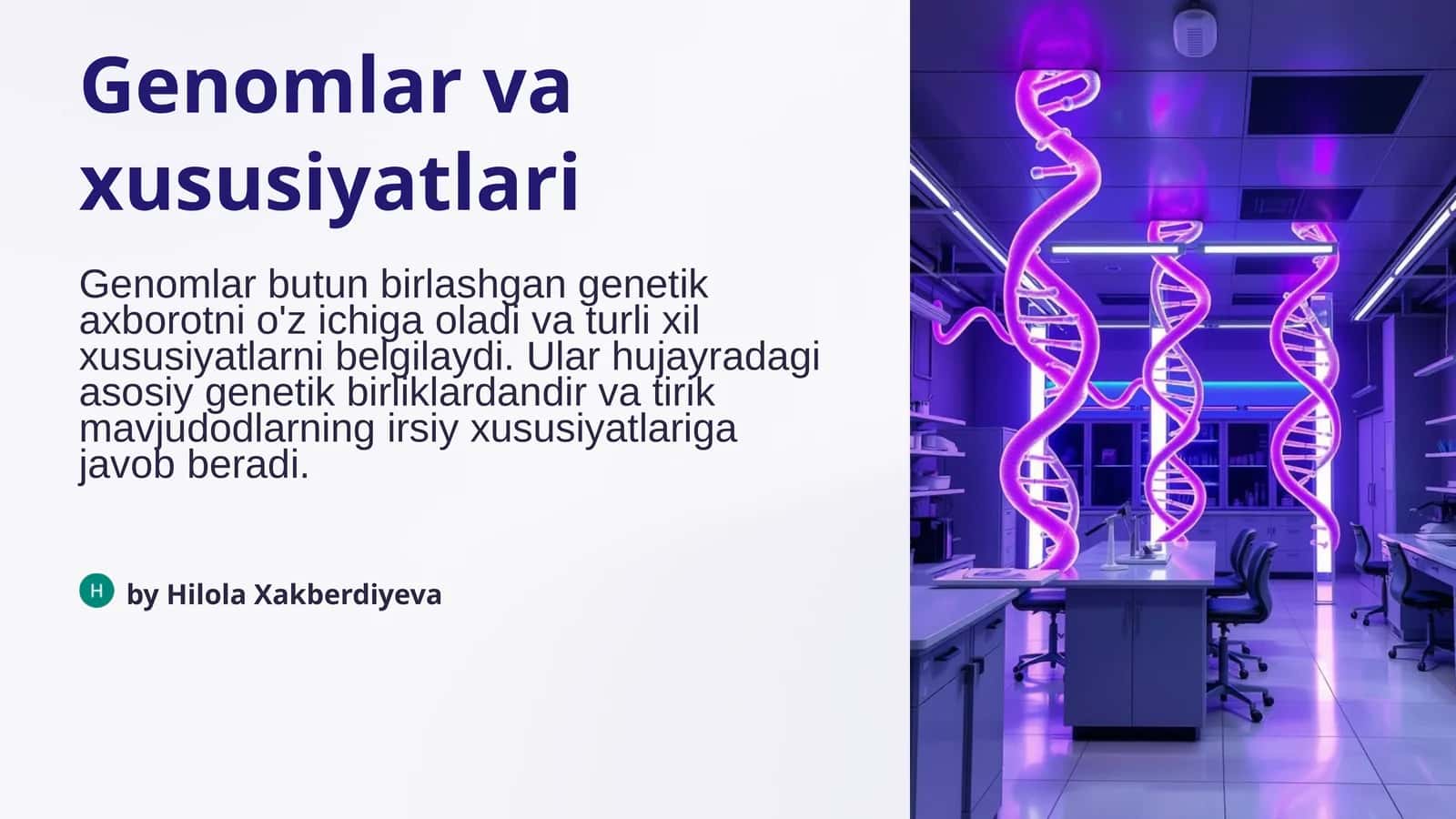 Genomlar va xususiyatlari