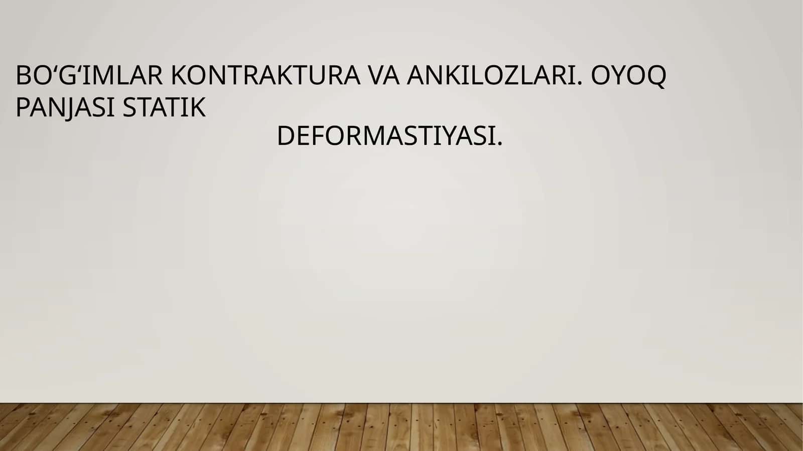 Bo‘g‘imlar kontrakturalari