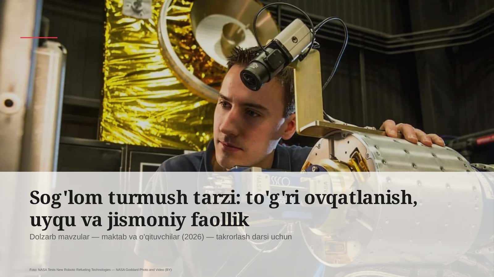Dolzarb mavzular — maktab va o'qituvchilar (2026) — takrorlash darsi uchun
