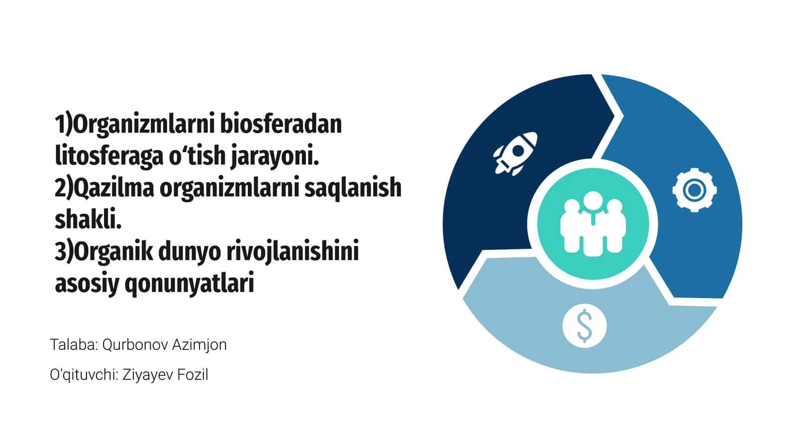 Organizmlarni Biosferadan Litosferaga O‘tish Jarayoni