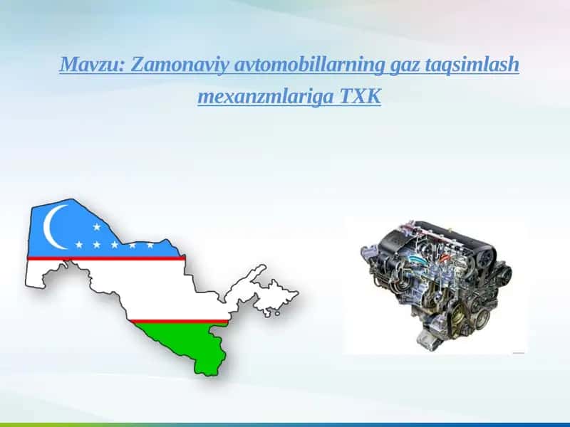 Zamonaviy avtomobillarning gaz taqsimlash mexanizmlari