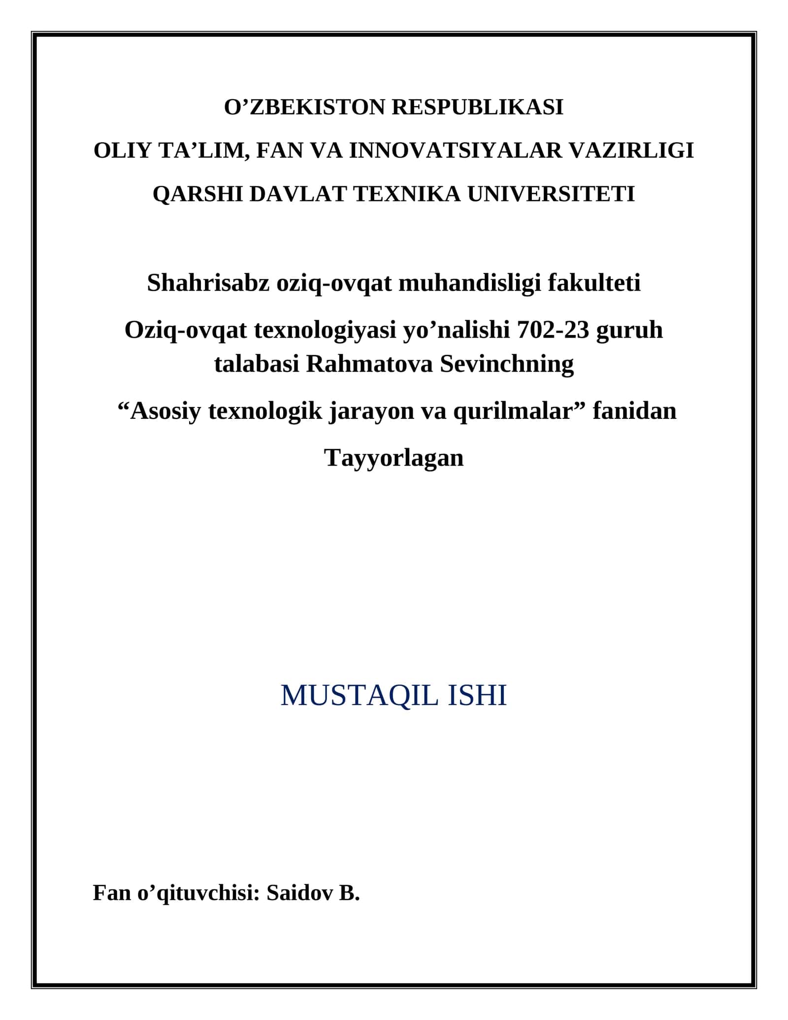 Don mahsulotlarini ekistruderlash jarayonining texnalogik sxemasi
