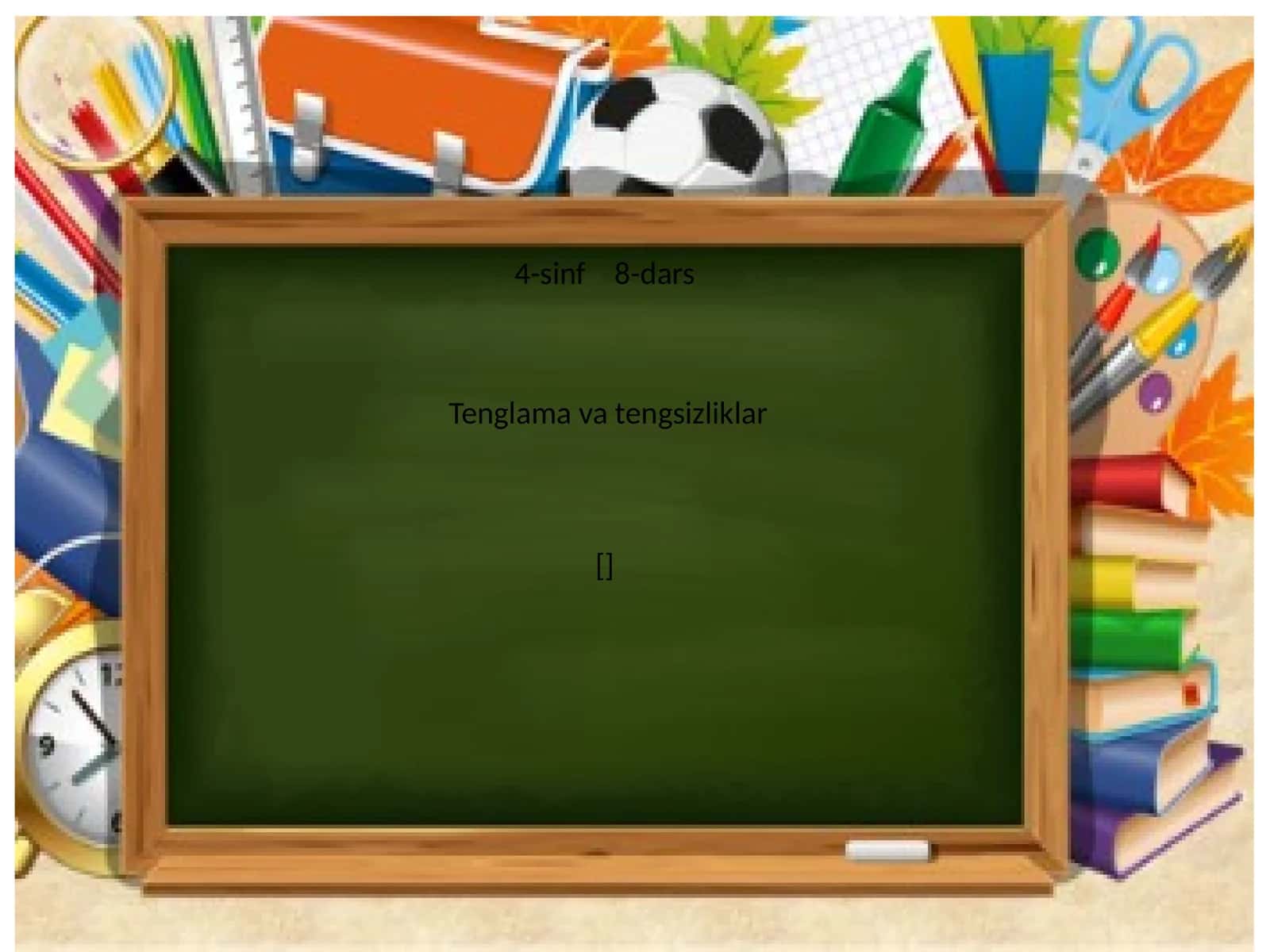 Tenglama va tengsizliklar