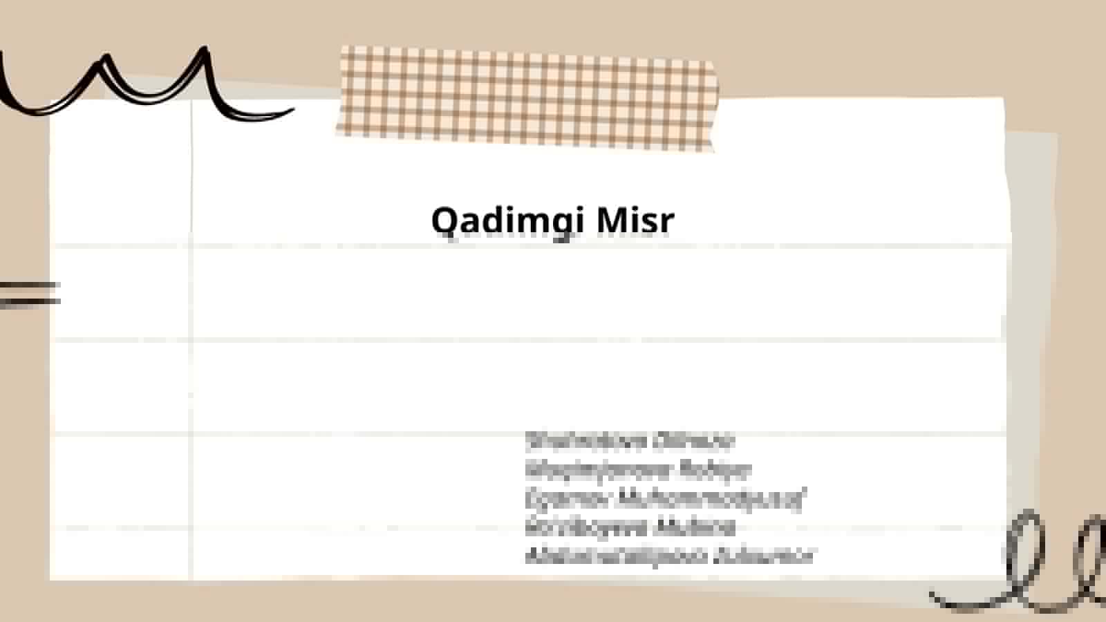 Qadimgi Misr