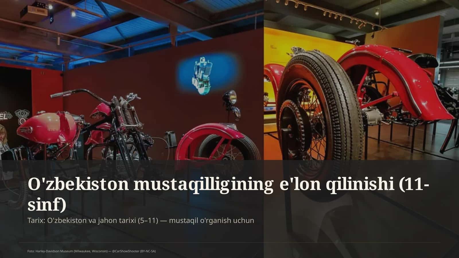 O'zbekiston mustaqilligining e'lon qilinishi (11-sinf)