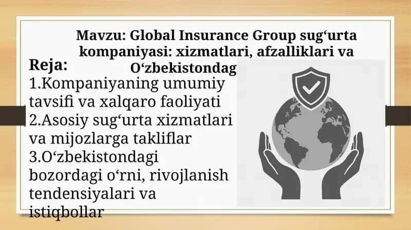 Global Insurance Groupsug‘urtakompaniyasi