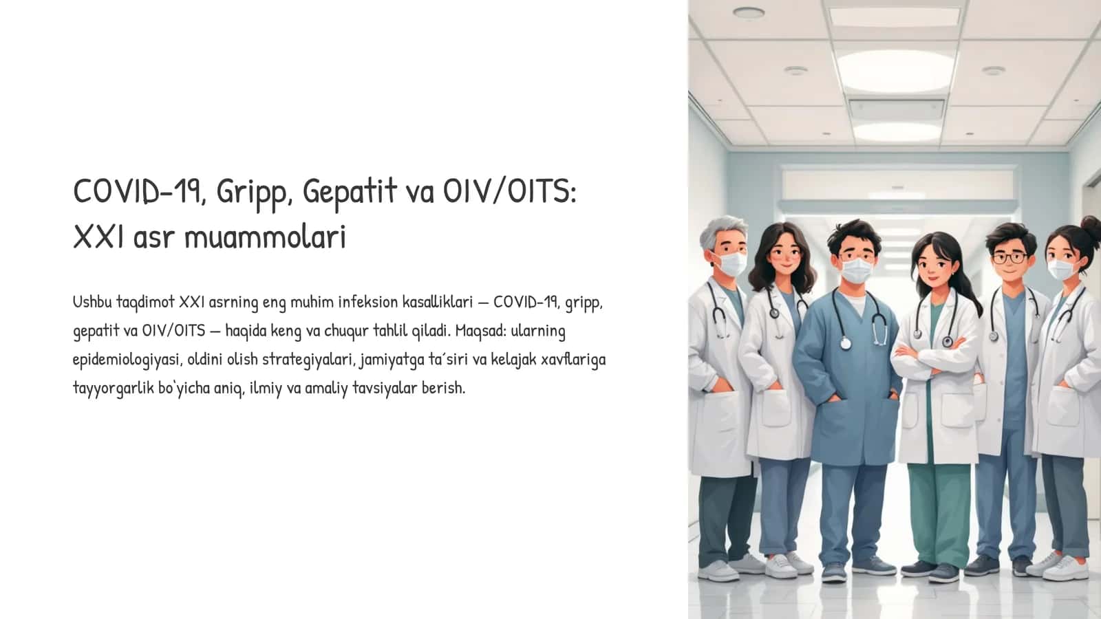 COVID-19, Gripp, Gepatit va OIV/OITS: XXI asr muammolari