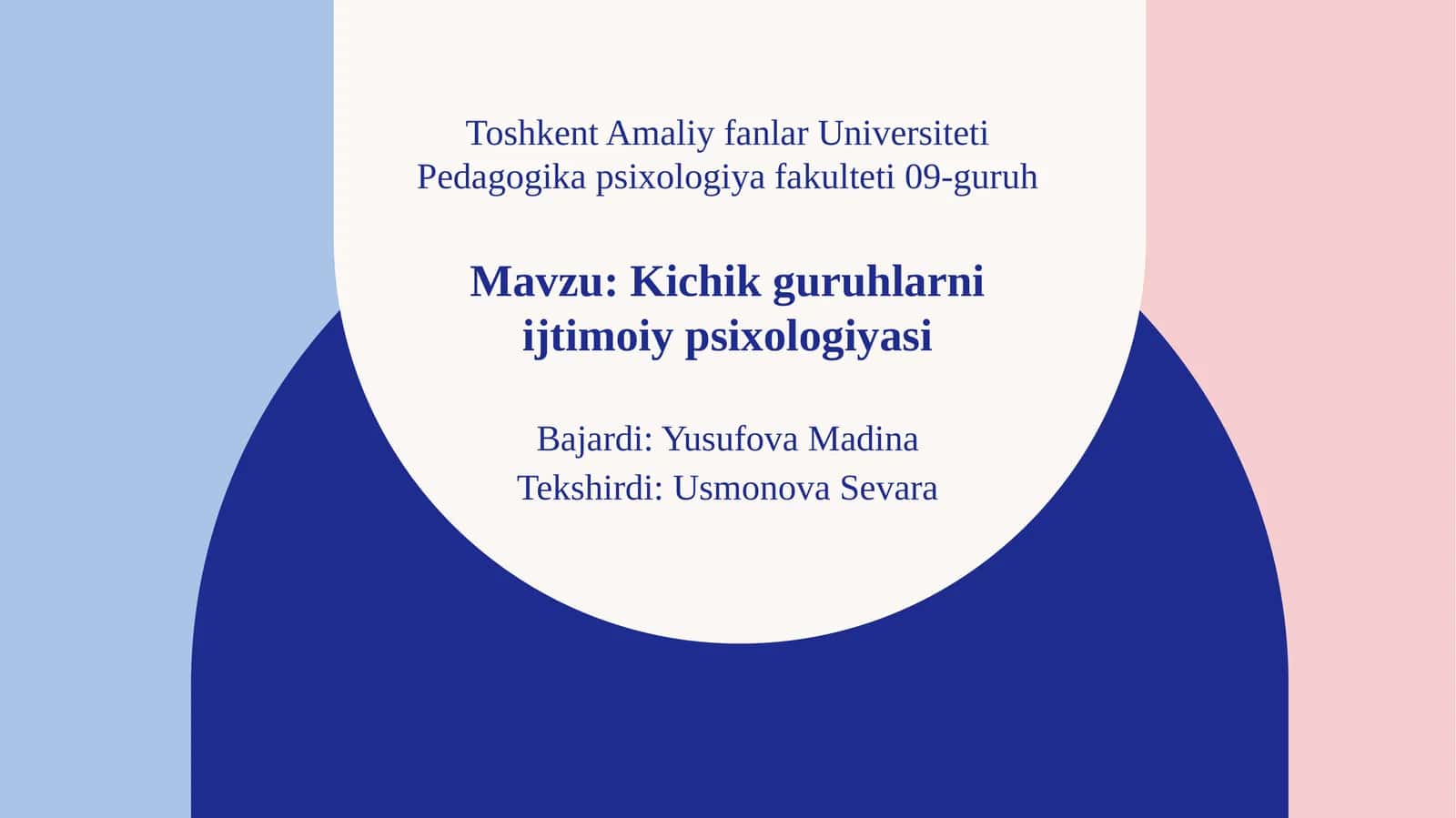 Kichik guruhlarni ijtimoiy psixologiyasi