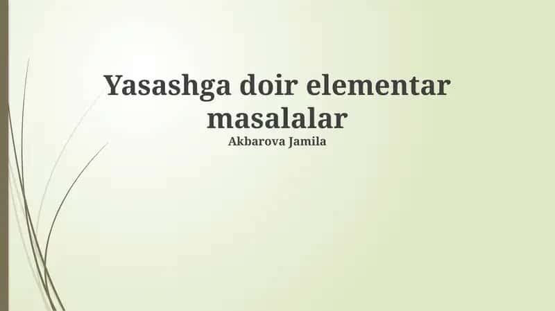 Mehribonlikning sodda muammolari