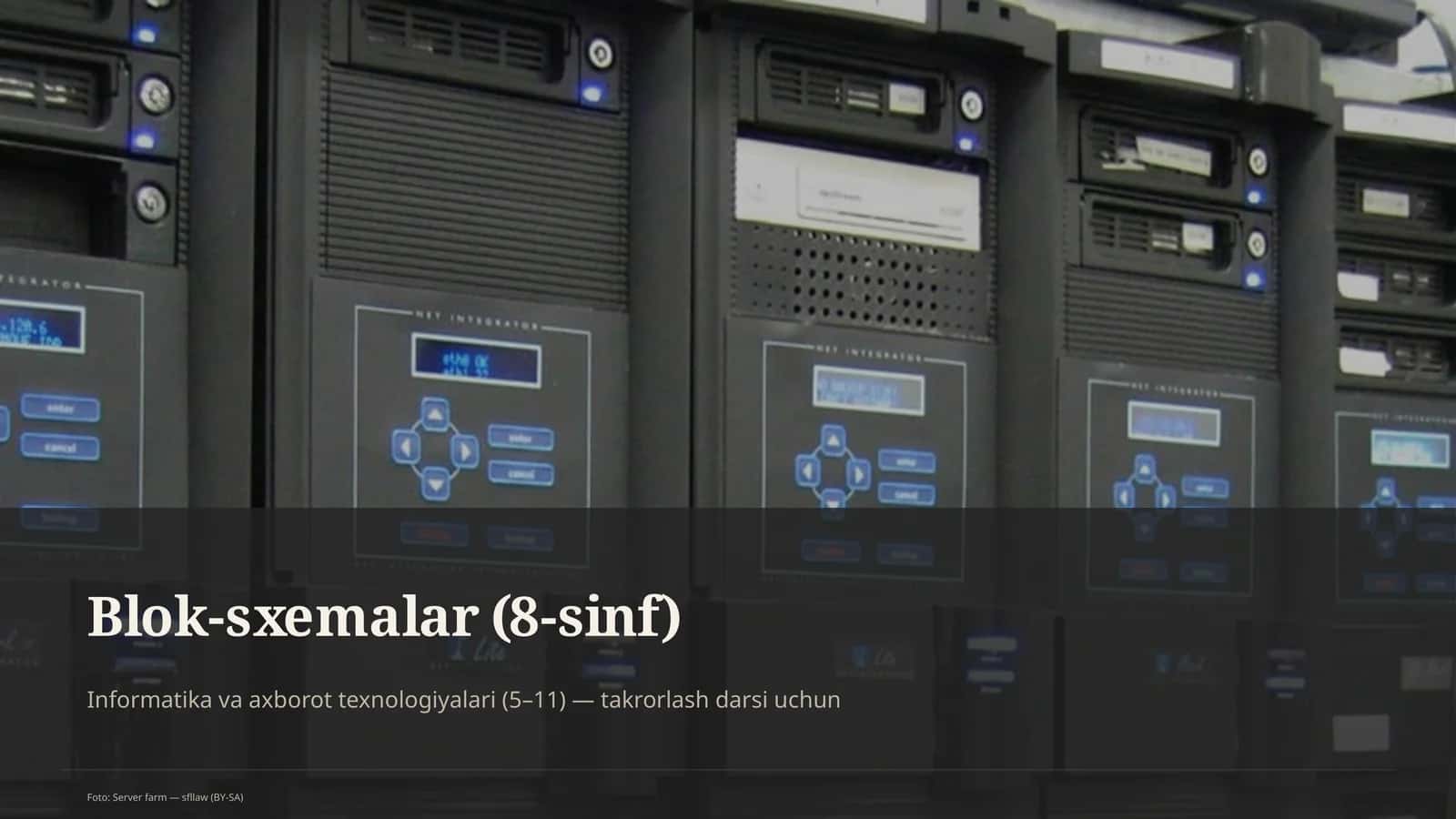 Blok-sxemalar (8-sinf)