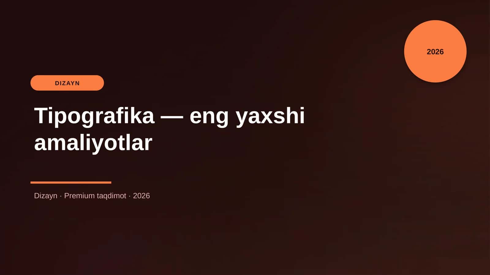 Tipografika — eng yaxshi amaliyotlar