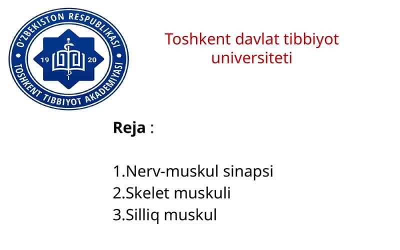 skelet va silliq muskul fiziologiyasi