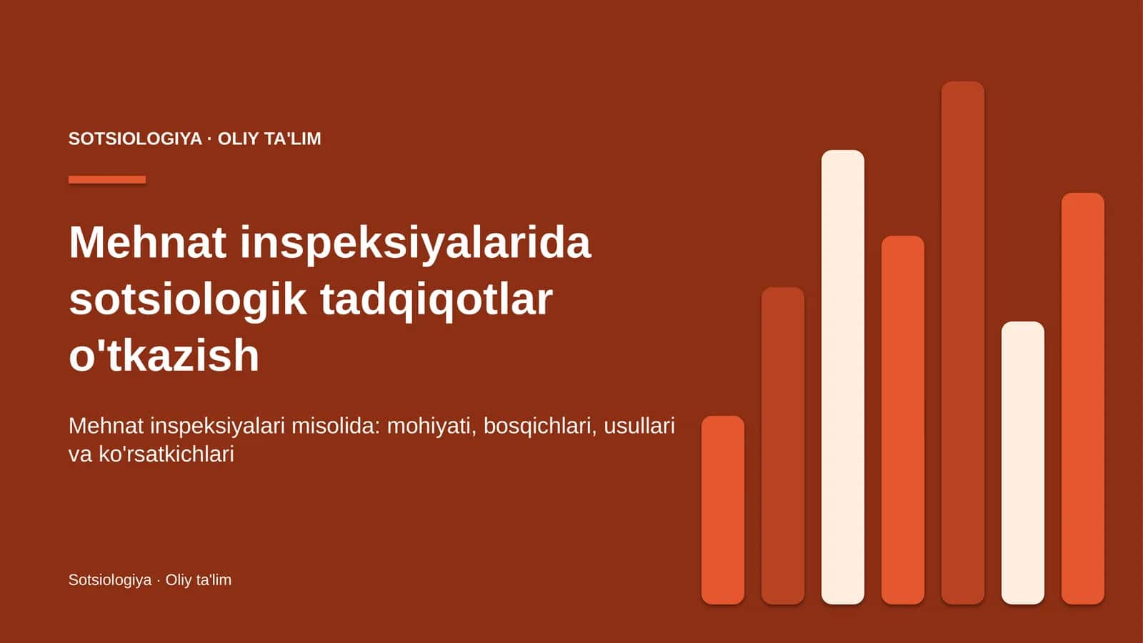mehnat inspeksiyalarida sotsiologik tadqiqotlar o'tkazish 5911