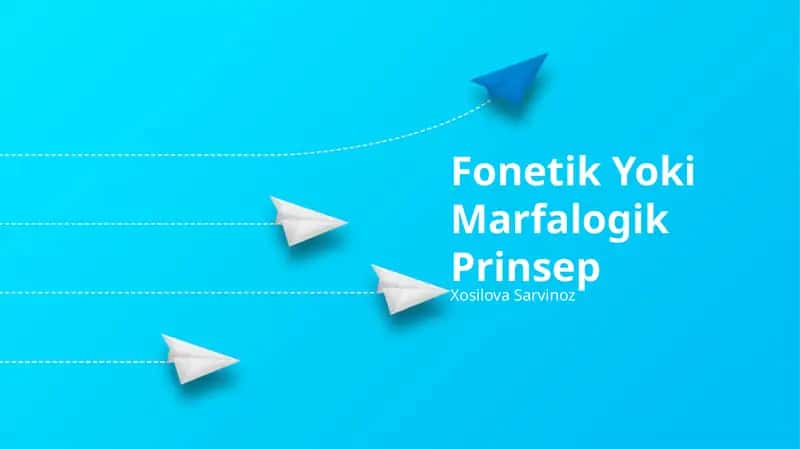 Fonetik Yoki Marfalogik Prinsep