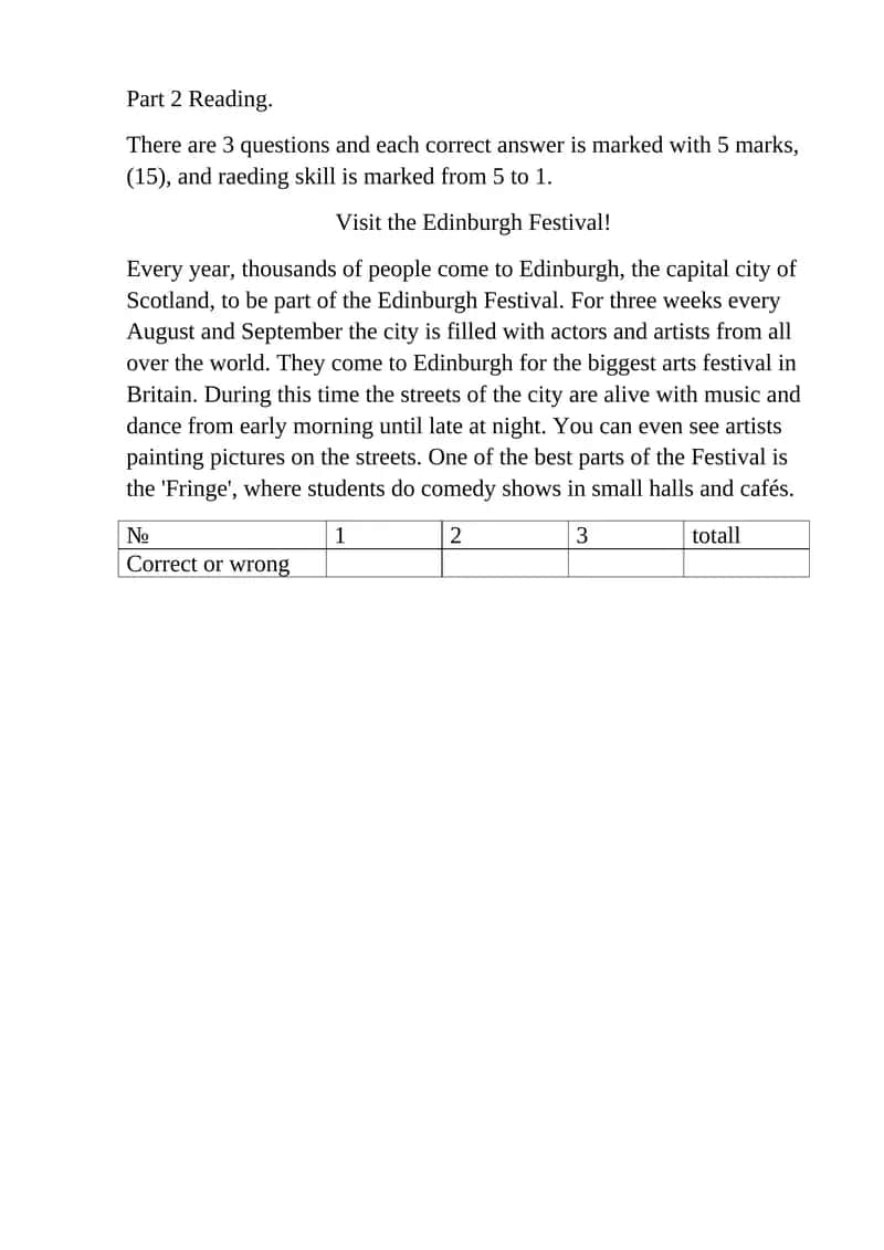 Edinburgh Festival