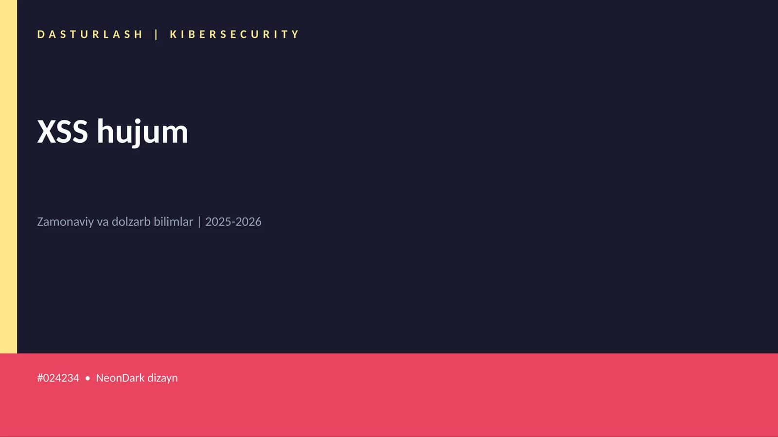 XSS hujum