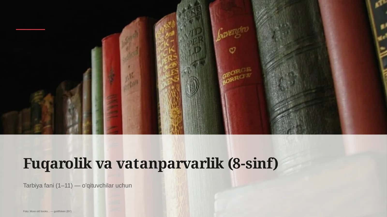 Fuqarolik va vatanparvarlik (8-sinf)