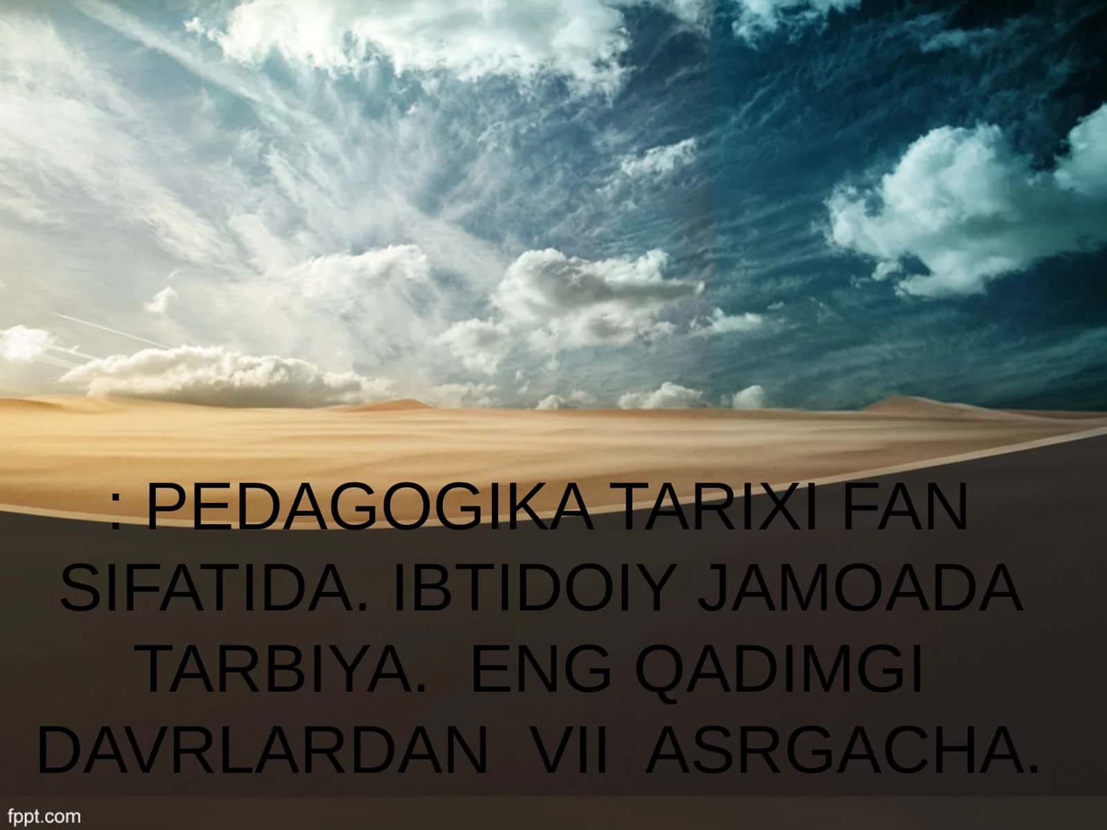 Pedagogika Tarixi Fan Sifatida