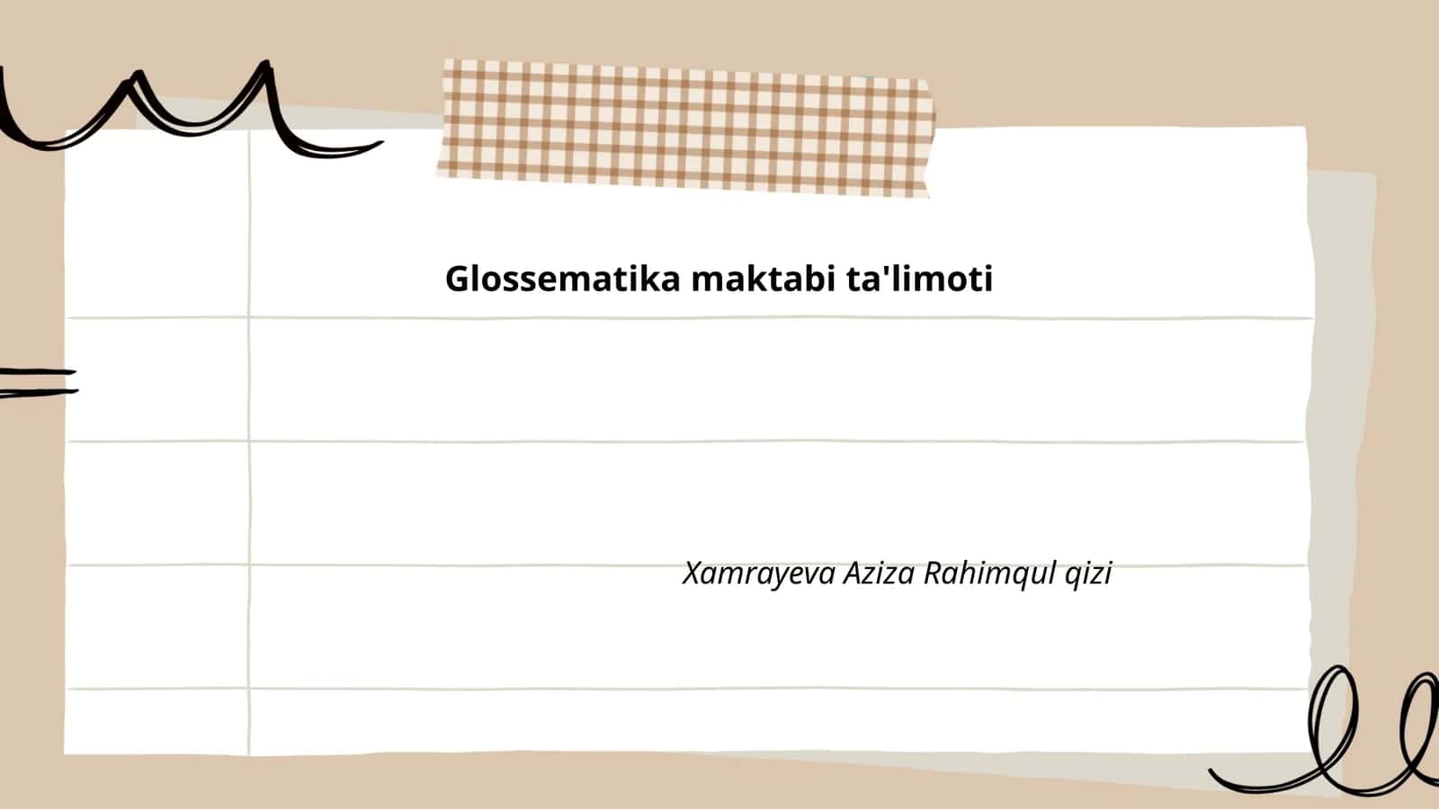 Glossematika maktabi ta'limoti