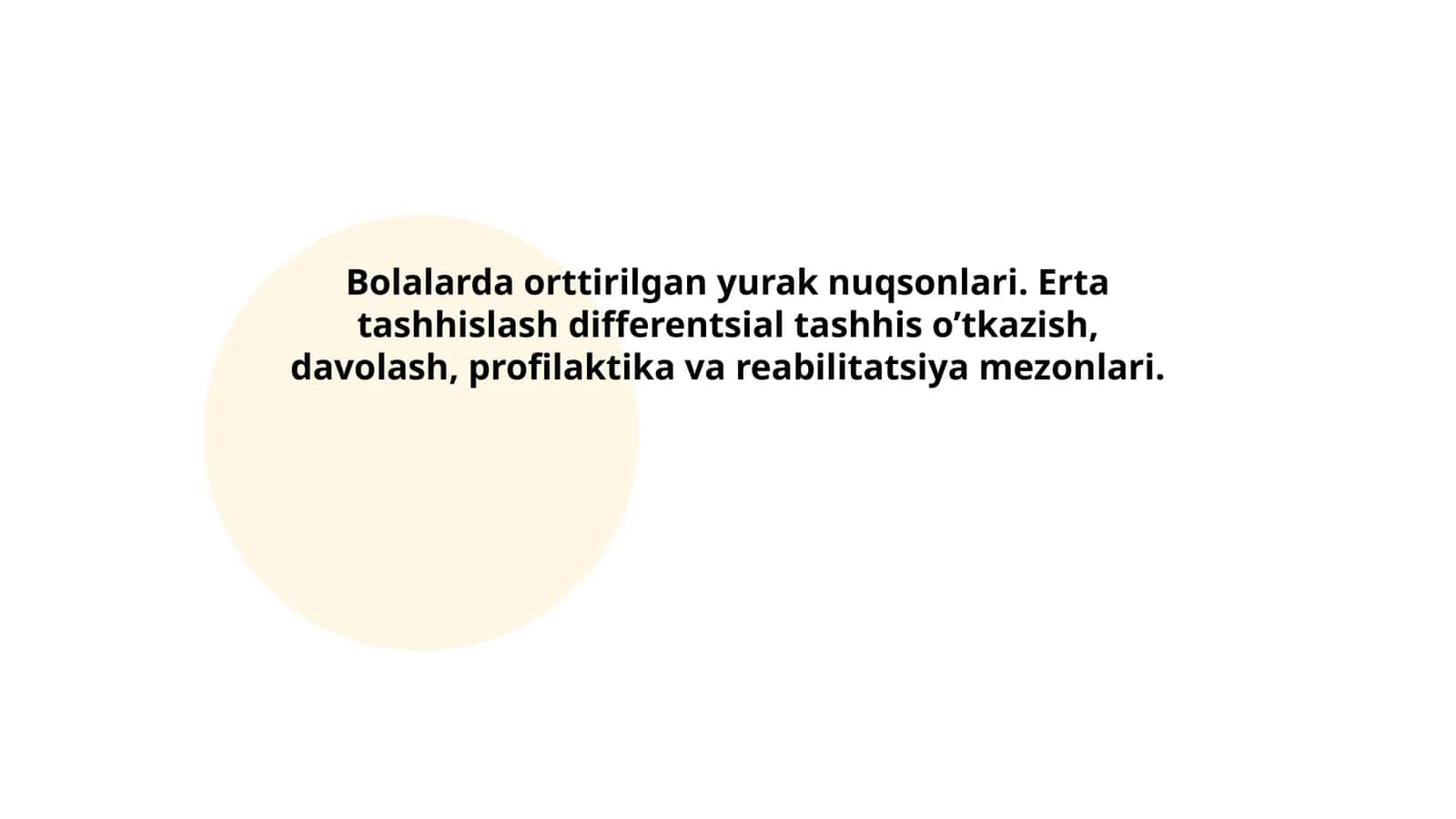 Bolalarda orttirilgan yurak nuqsonlari sabablari