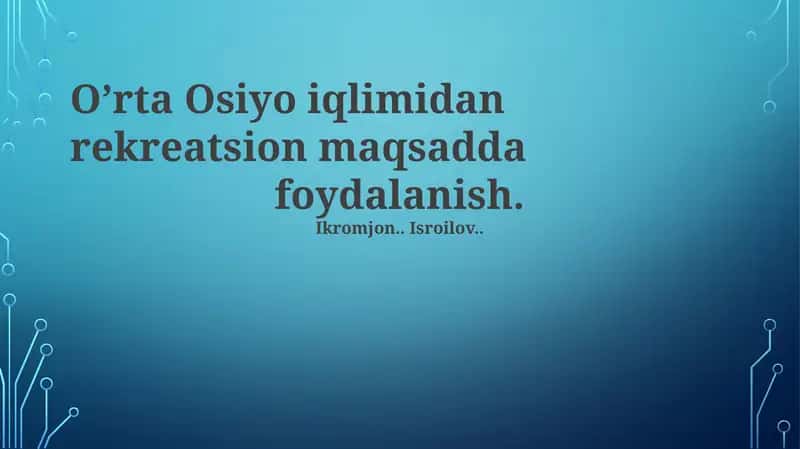 Barqaror Turizm Amaliyoti