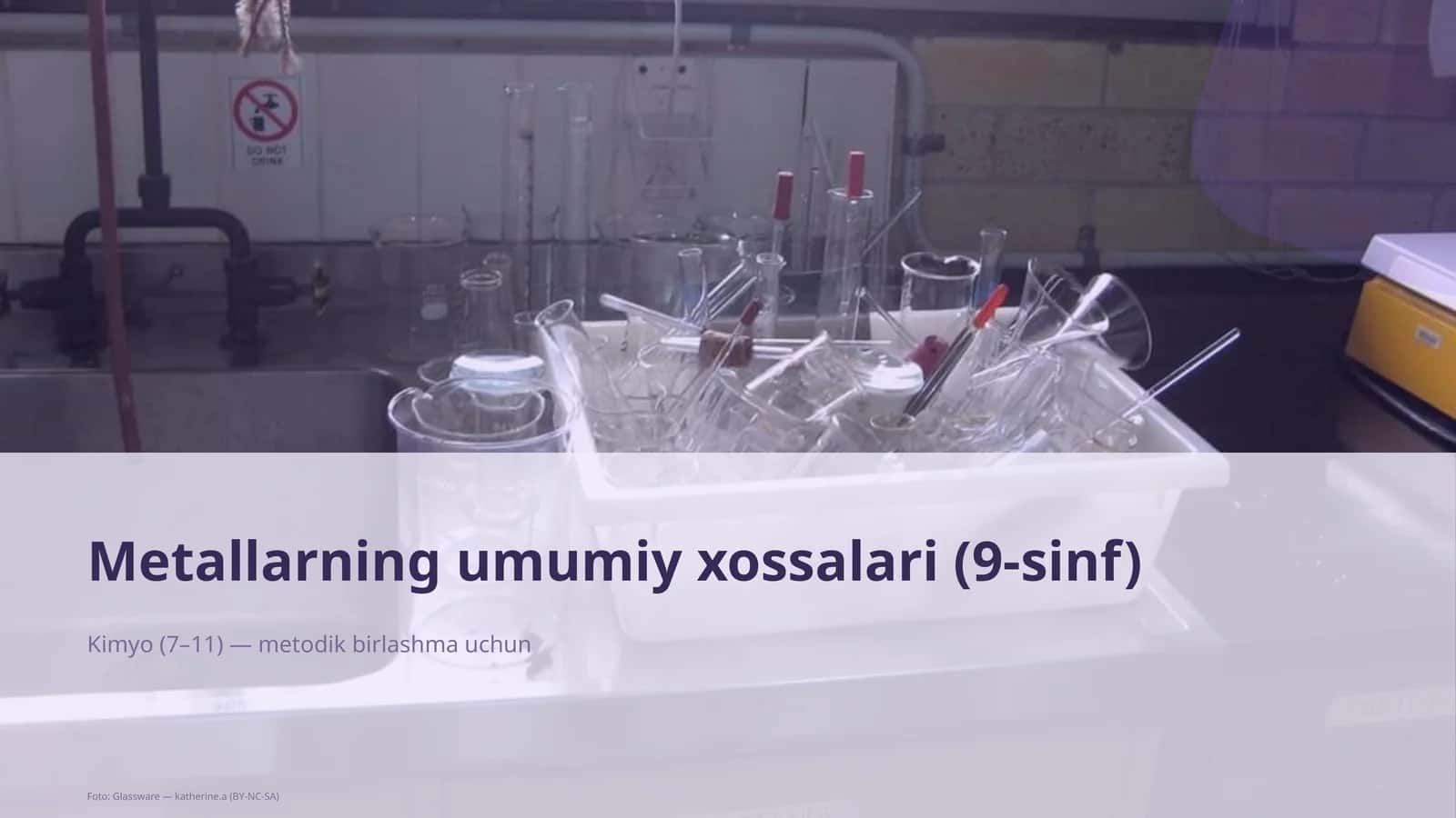 Metallarning umumiy xossalari (9-sinf)