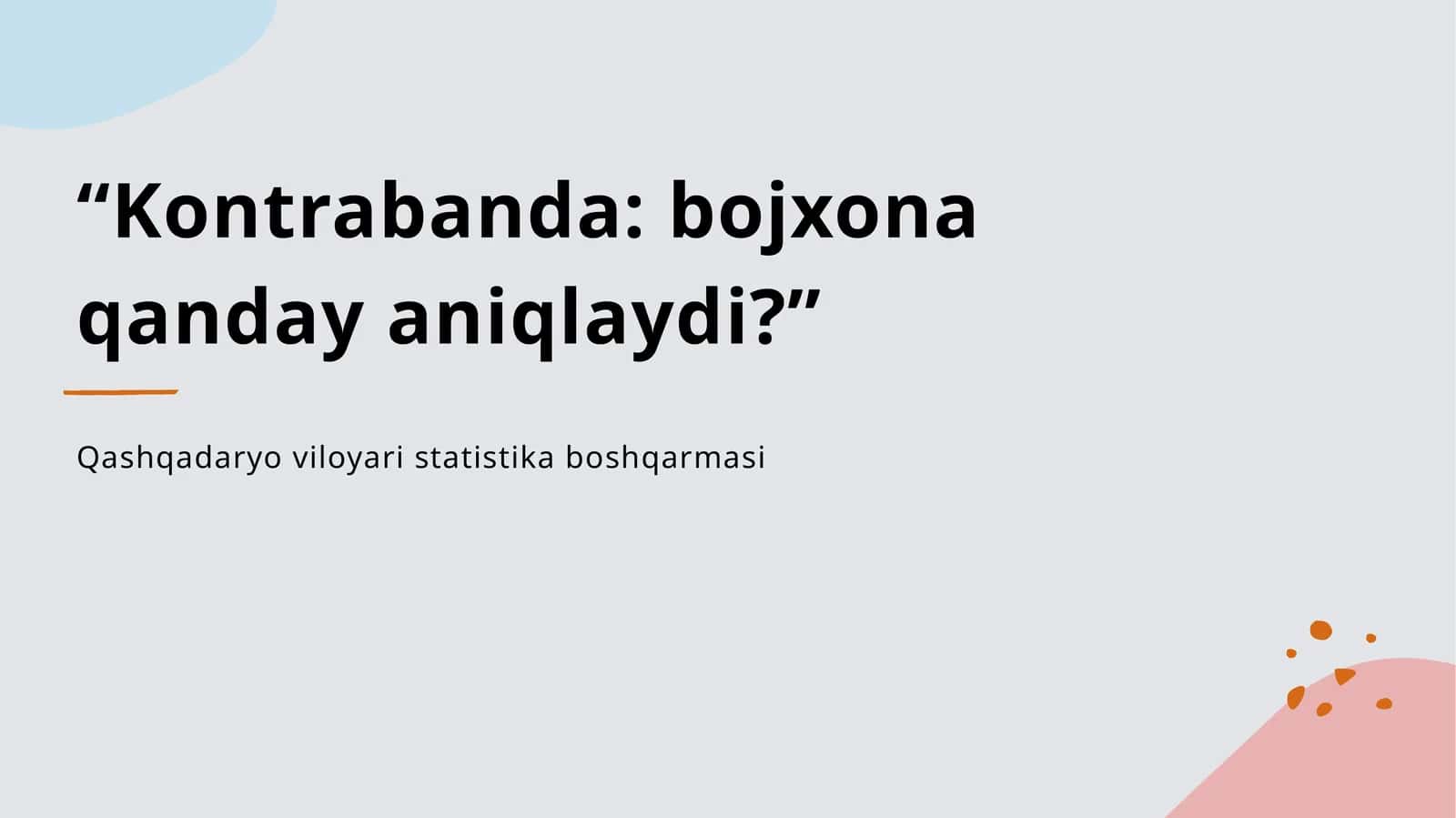 Kontrabanda: bojxona qanday aniqlaydi?