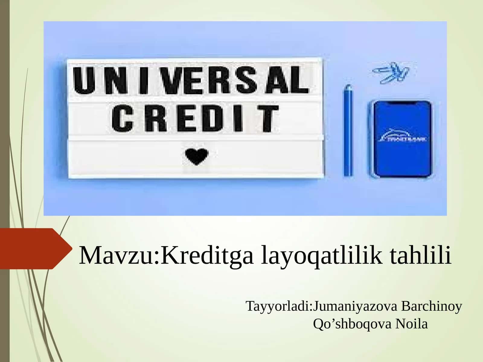 Kreditga layoqatlilik tahlili