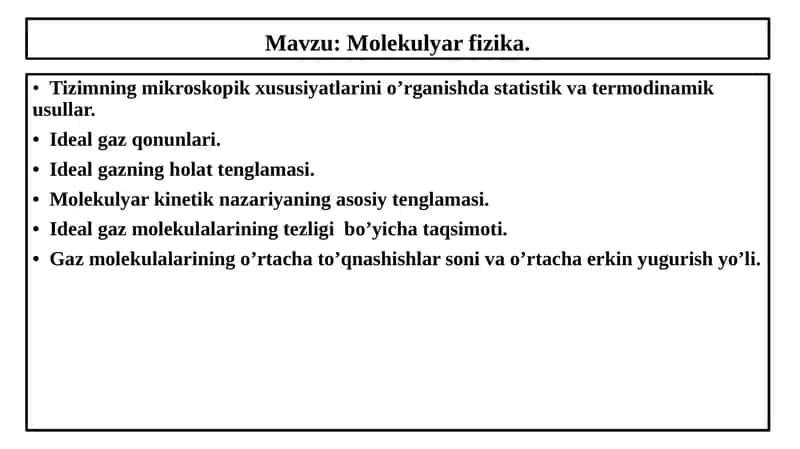 Molekulyarfizika