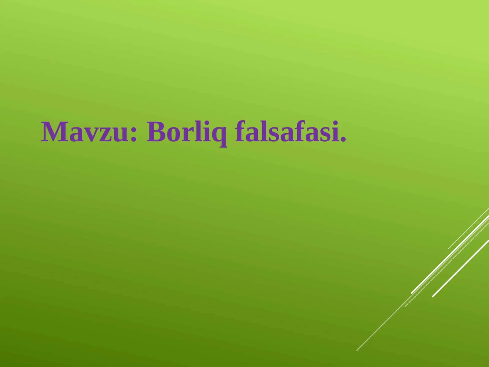 Borliqfalsafasi