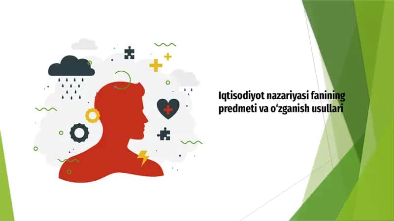 Iqtisodiyot nazariyasi fanining predmeti va o‘zganish usullari