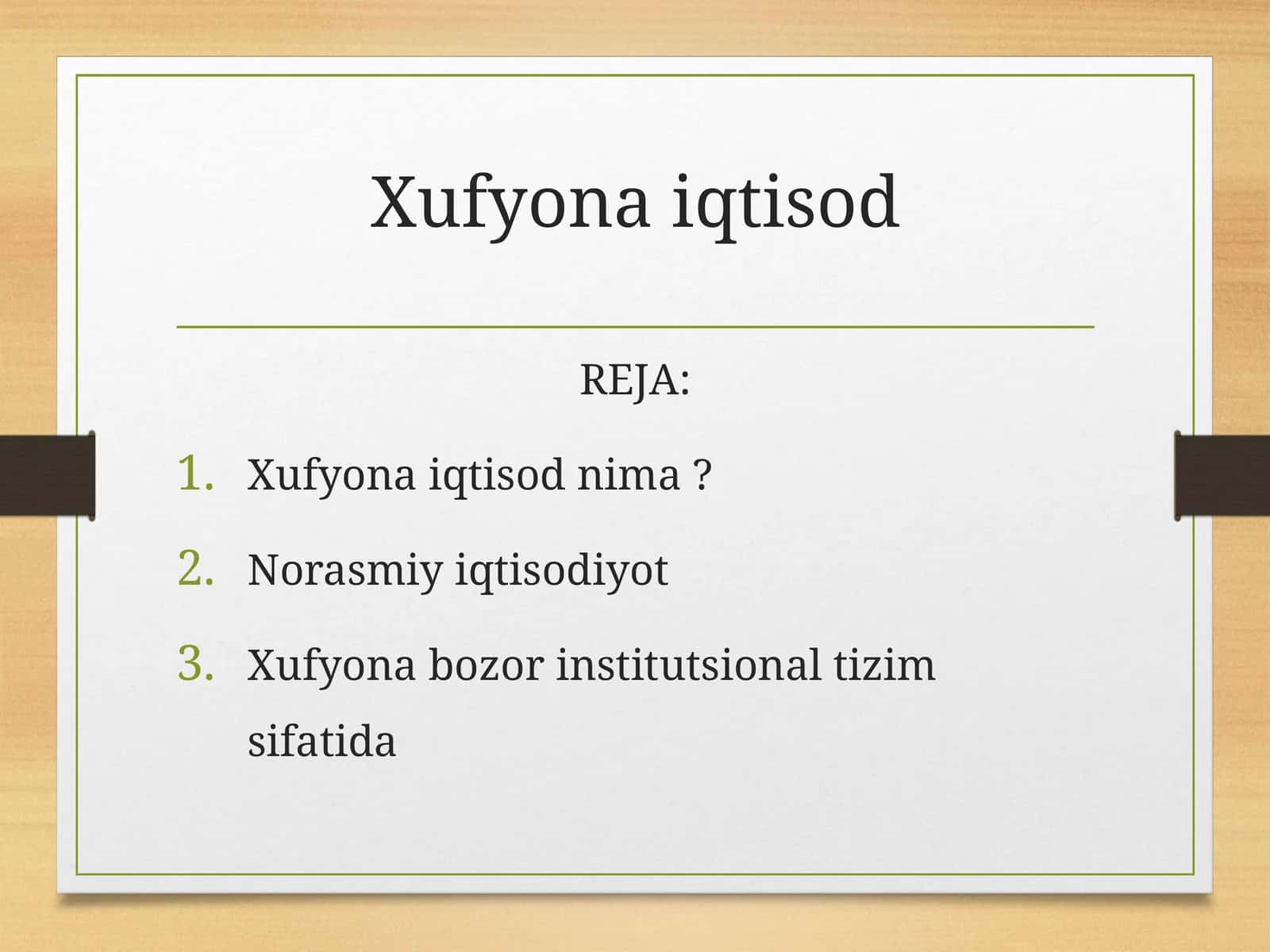Xufyona iqtisod